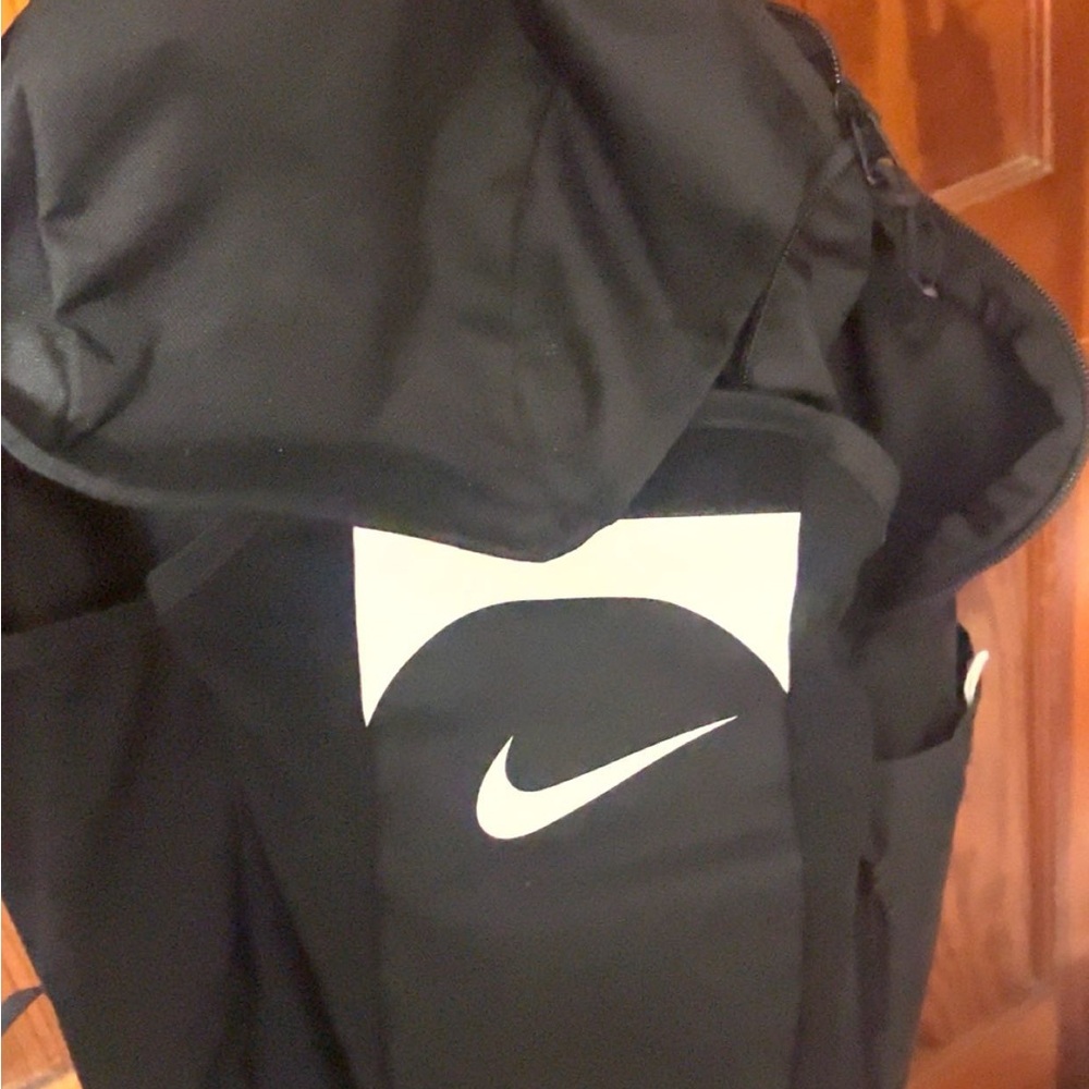 Nike Black Backpack with White Logo